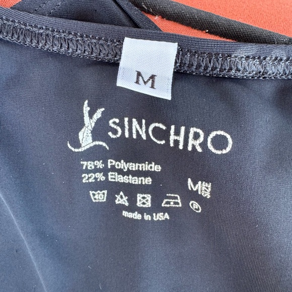 NEW YORK BLACK Synchro Swimsuit one piece M - Picture 11 of 13